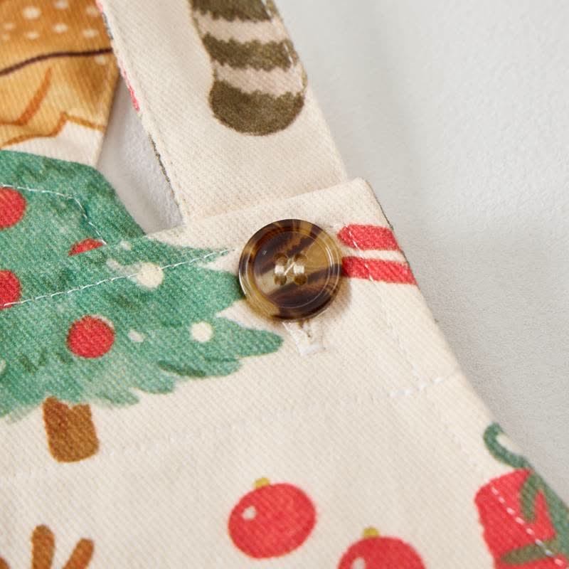 Baby Toddler Christmas Print Pocket Overalls - image 3
