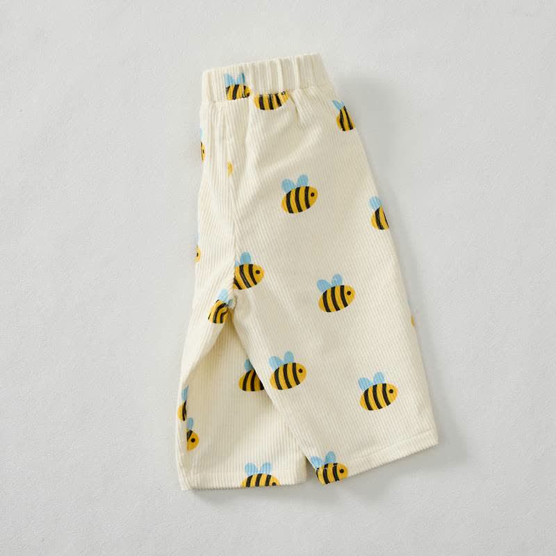 Baby Toddler Bee Print Corduroy Pants - image 2