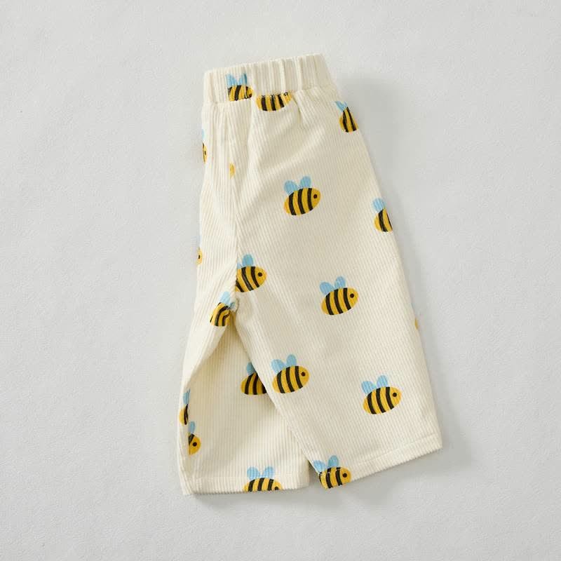 Baby Toddler Bee Print Corduroy Pants - image 2