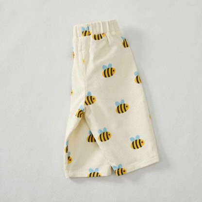 Baby Toddler Bee Print Corduroy Pants - image 2