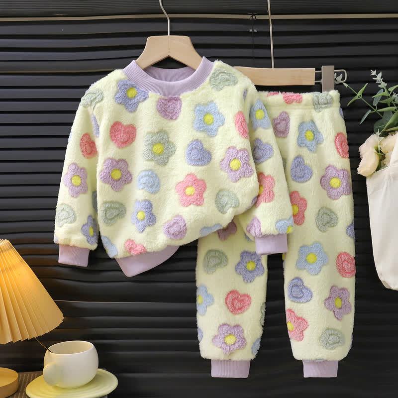 Toddler Cozy Plush Pajama 2-piece Set - Green - 8-9T - image 4