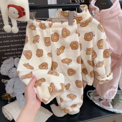 Toddler Cartoon Print Zip Up Winter 2-piece Set - image 8