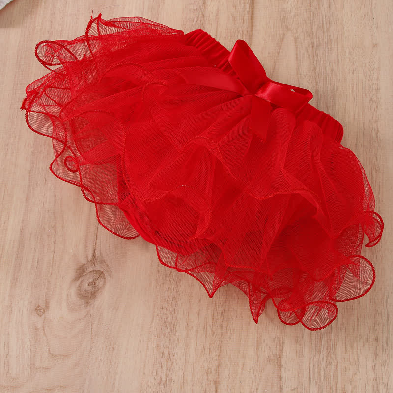 MY FIRST CHRISTMAS Baby Girl Tulle Dress Set with Headband - image 5