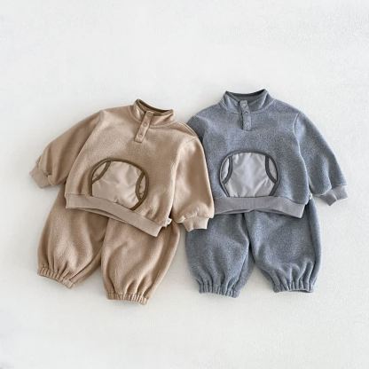 Baby Toddler Cozy Fleece Pullover and Pants 2-piece Set - image 1