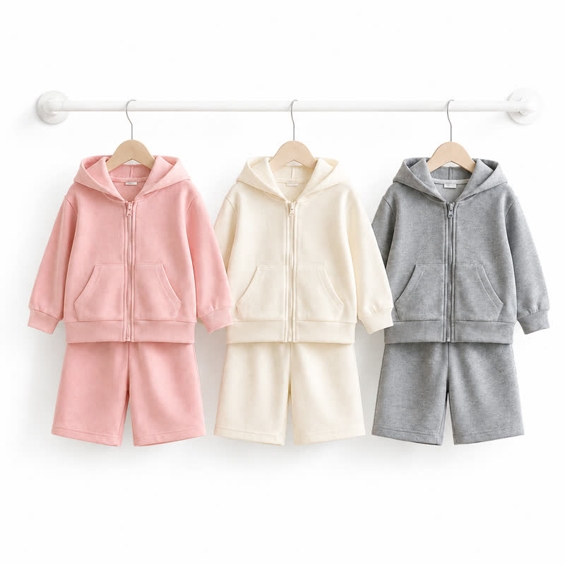 Toddler Soft Zip Hoodie and Pants 2-piece Set - image 1