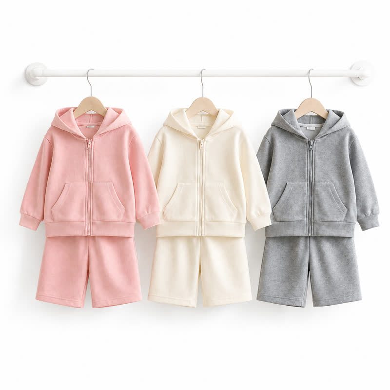 Toddler Soft Zip Hoodie and Pants 2-piece Set - image 1