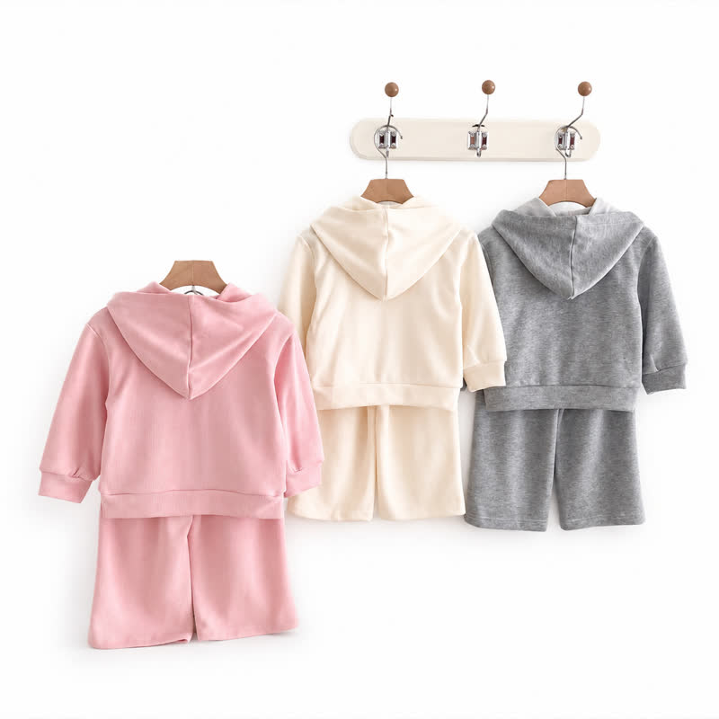 Toddler Soft Zip Hoodie and Pants 2-piece Set - image 5