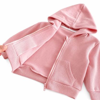 Toddler Soft Zip Hoodie and Pants 2-piece Set - image 7