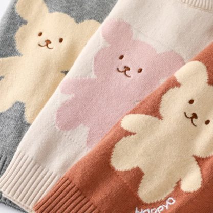 Baby Teddy Bear Knit Sweater and Pants 2-piece Set - image 6