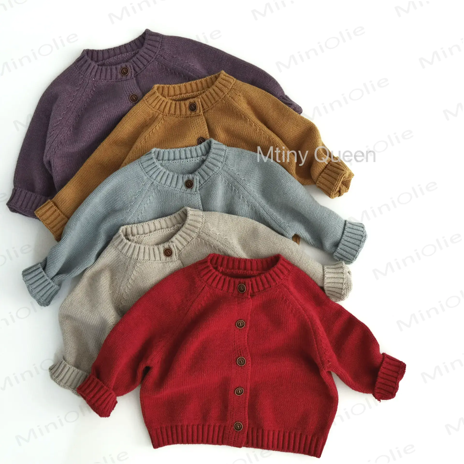 Baby Toddler Wooden Button Cardigan Outerwear - image 1