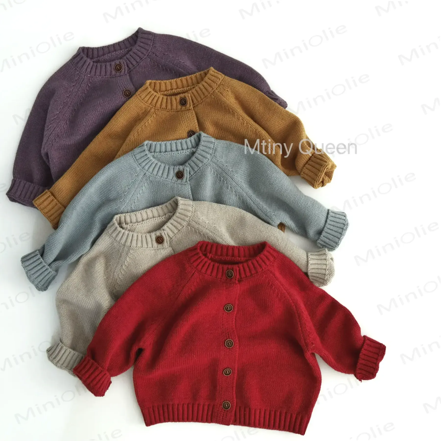 Baby Toddler Wooden Button Cardigan Outerwear - image 1