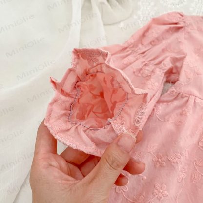 Toddler Girl Sweet Flower Lace Tiered Dress - image 3
