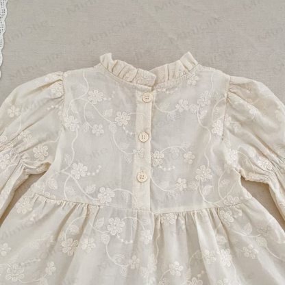 Toddler Girl Sweet Flower Lace Tiered Dress - image 7