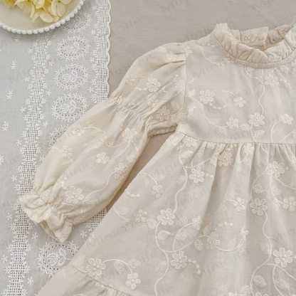 Toddler Girl Sweet Flower Lace Tiered Dress - image 8