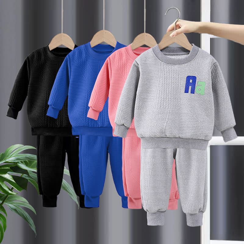 AA Toddler Cozy Sweatshirt and Jogger 2-piece Set - image 1