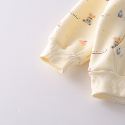 Toddler Bunny Print Zip Hooded Casual 3-piece Set - image 10