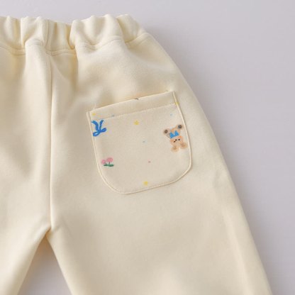 Toddler Bunny Print Zip Hooded Casual 3-piece Set - image 14