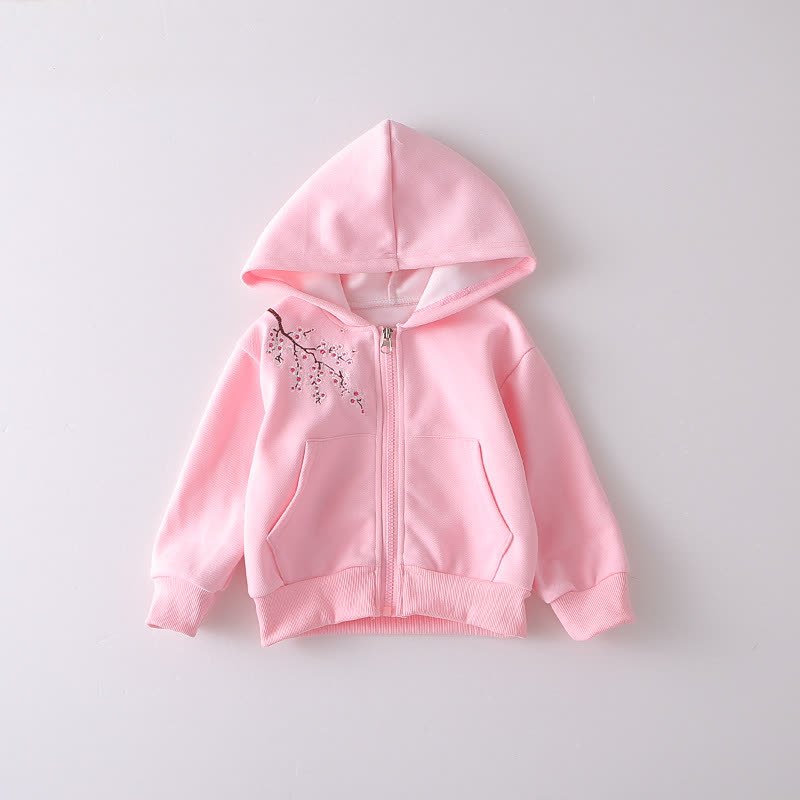 Toddler Floral Embroidered Fleece Hoodie and Pants 2-piece Set - image 6