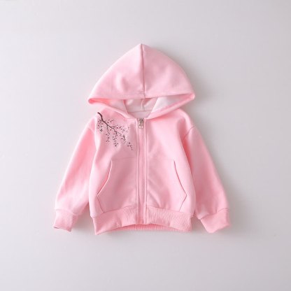 Toddler Floral Embroidered Fleece Hoodie and Pants 2-piece Set - image 6
