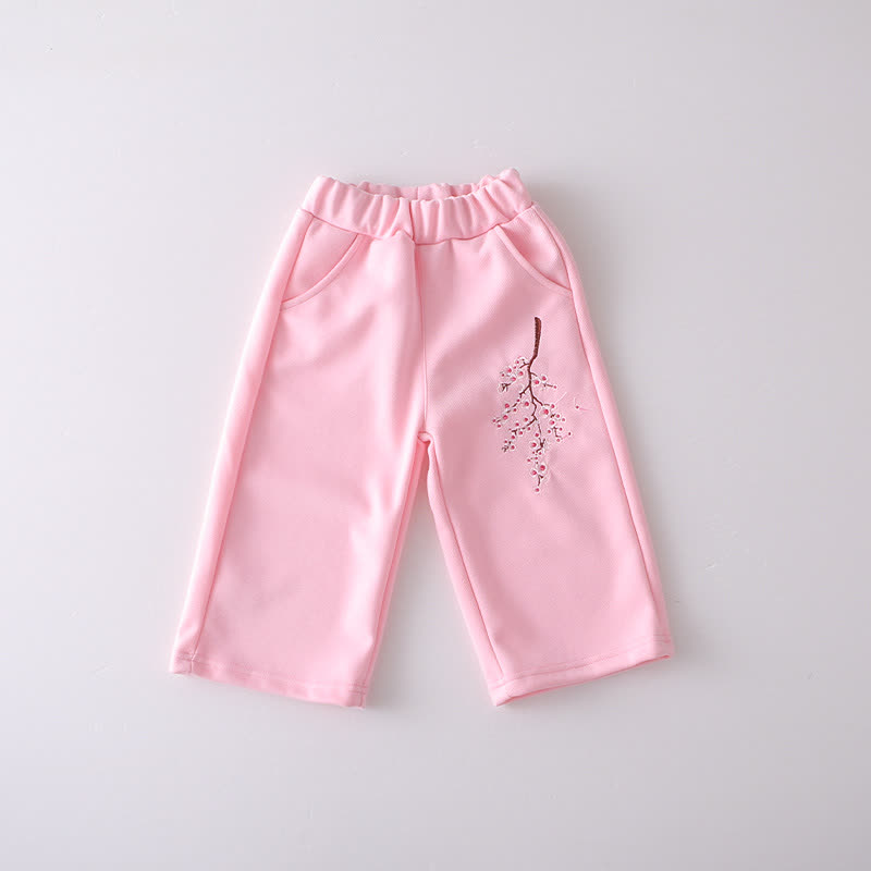 Toddler Floral Embroidered Fleece Hoodie and Pants 2-piece Set - image 10