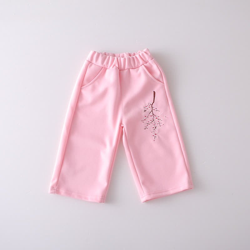 Toddler Floral Embroidered Fleece Hoodie and Pants 2-piece Set - image 10