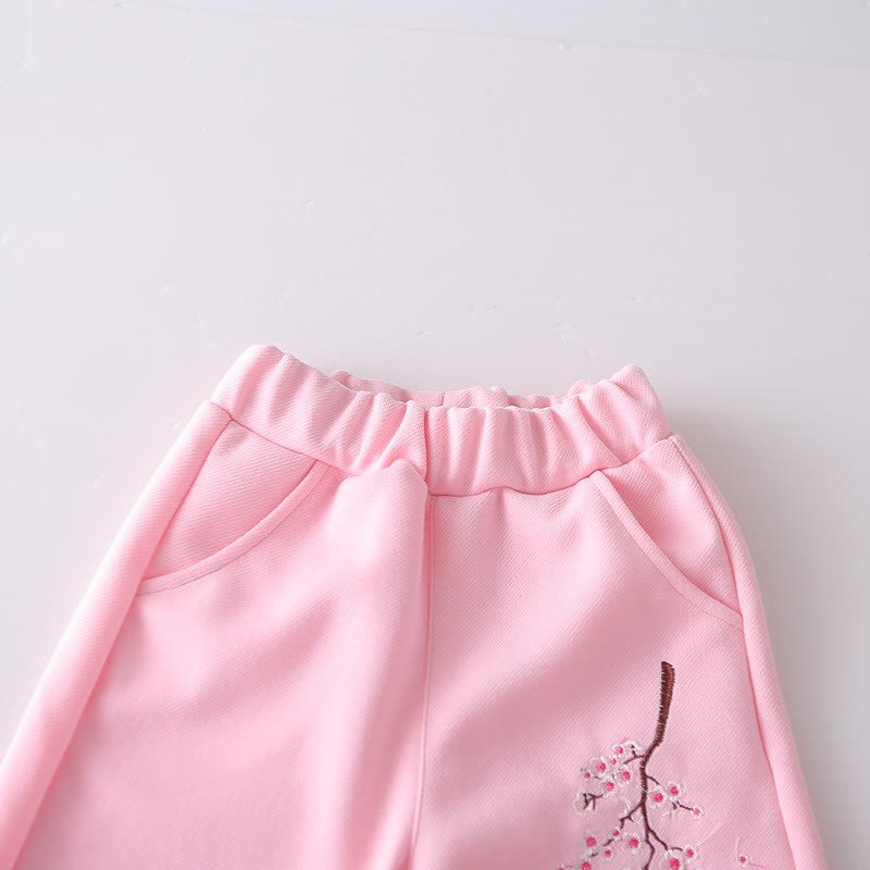 Toddler Floral Embroidered Fleece Hoodie and Pants 2-piece Set - image 11