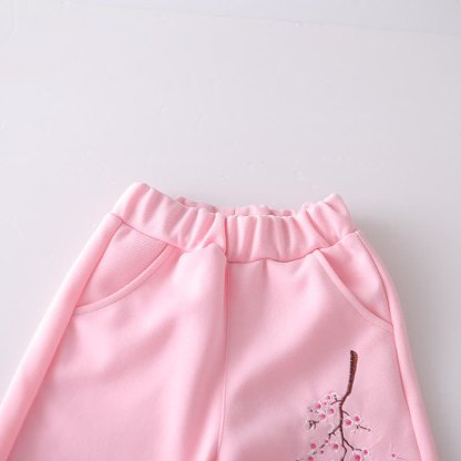 Toddler Floral Embroidered Fleece Hoodie and Pants 2-piece Set - image 11