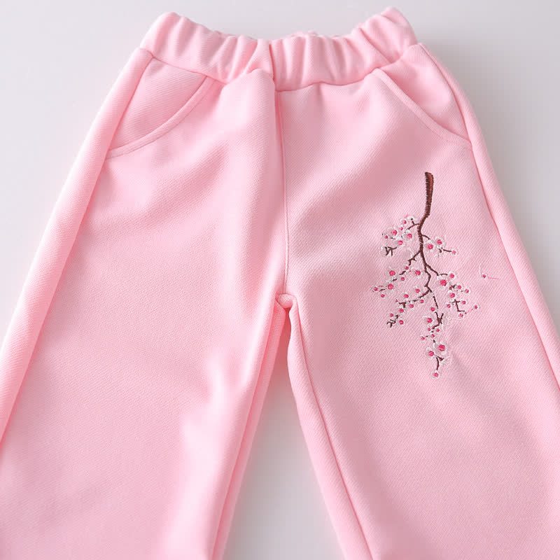 Toddler Floral Embroidered Fleece Hoodie and Pants 2-piece Set - image 12