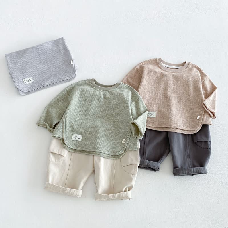 Toddler Solid Color Pullover or Cargo Pants - image 1