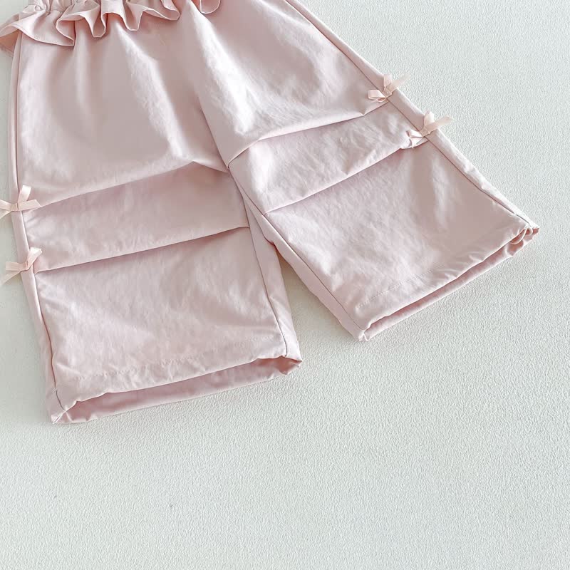 Toddler Girl Soft Bow Ruffle Pants - image 8