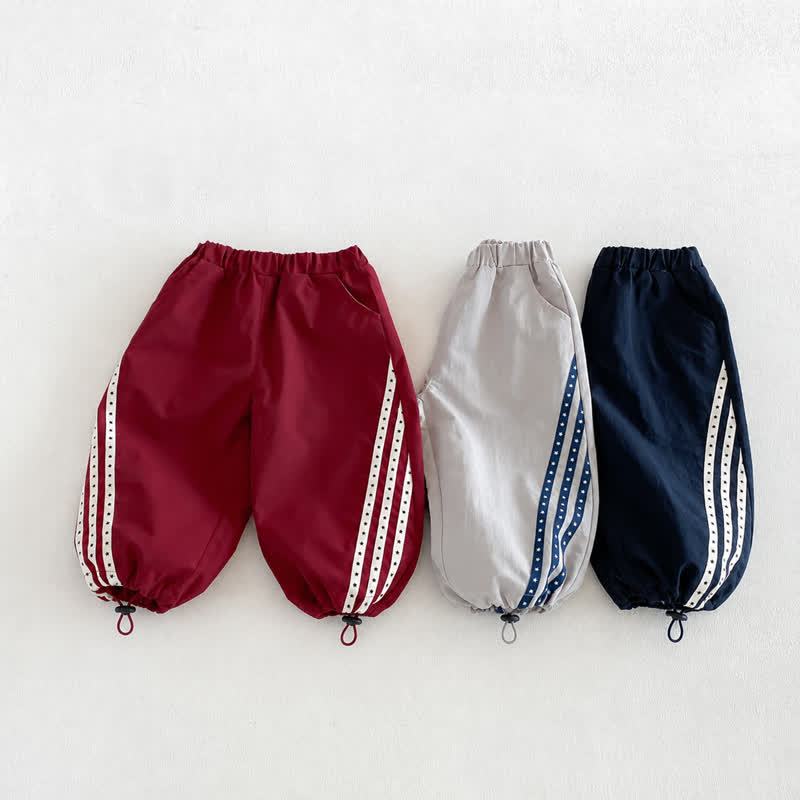 Baby Toddler Contrast Stripe Drawstring Pants or Raglan Top - image 1