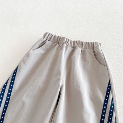 Baby Toddler Contrast Stripe Drawstring Pants or Raglan Top - image 8