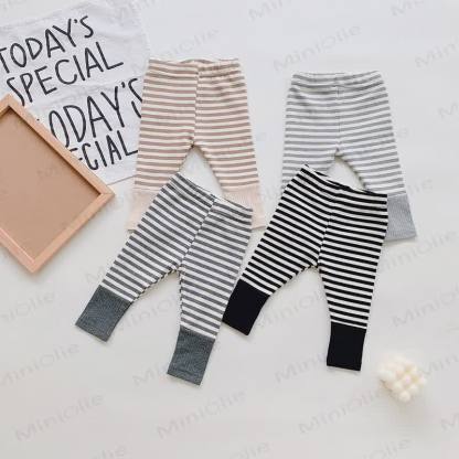 Baby Striped Cuff Leggings - image 1