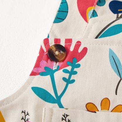Baby Toddler Flower Insect Print Overalls  - image 4