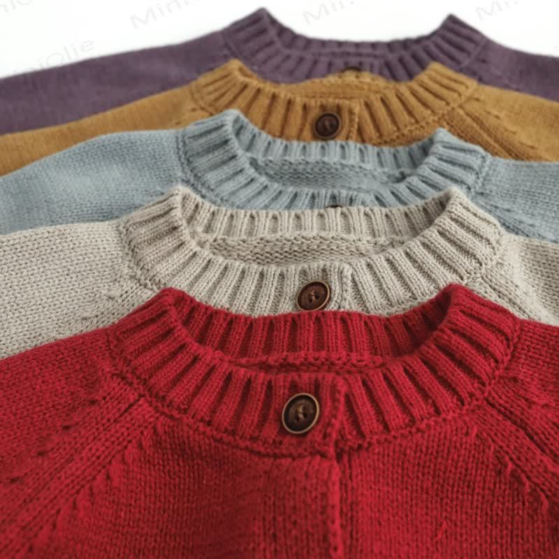 Baby Toddler Wooden Button Cardigan Outerwear - image 8