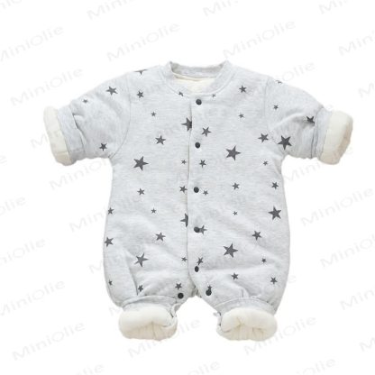 Baby Quilted Cotton Spring Romper - image 3