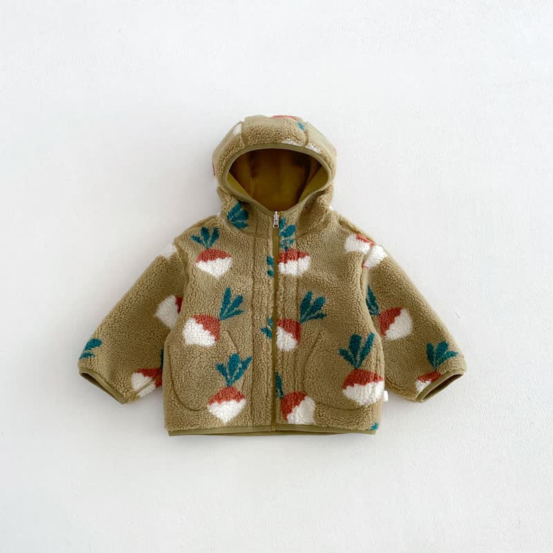 Baby Toddler Cozy Fleece Hooded Jacket or Jeans - Green - 4-5T - image 3