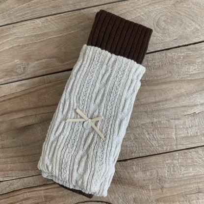  Toddler Girl Ribbed Bow Leggings - Brown - 4-5T - image 3