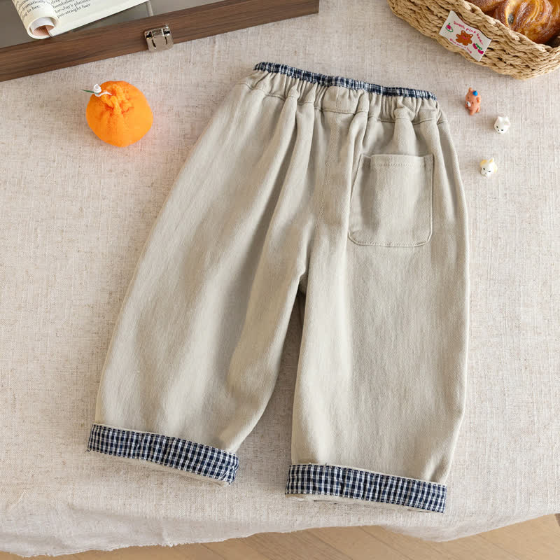 Toddler Casual Check Trim Pants - image 5