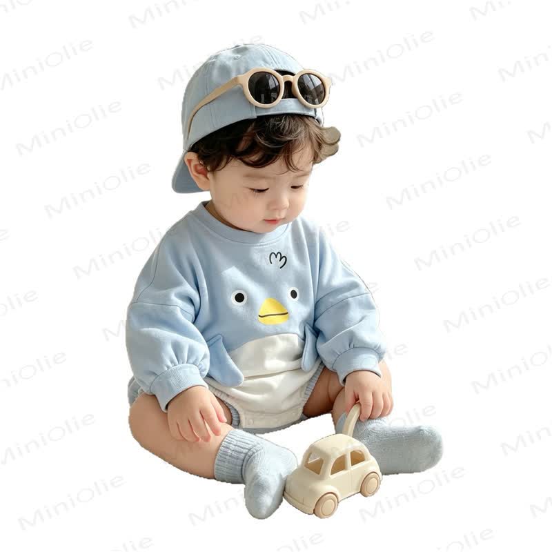 Baby Boy Penguin/Panda  Long Sleeve Bodysuit or White Leggings - image 5