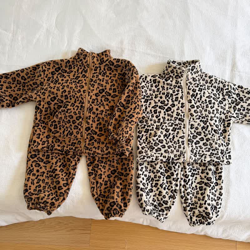 Baby Toddler Leopard Print Long Sleeve Set - image 1