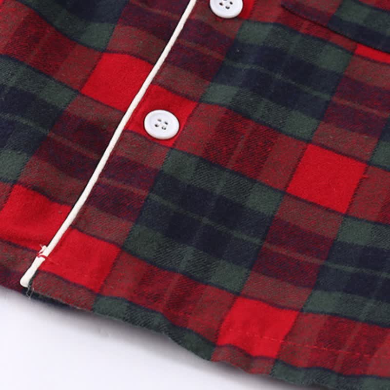 Toddler Cozy Classic Plaid Pajama Set or Dress - image 13