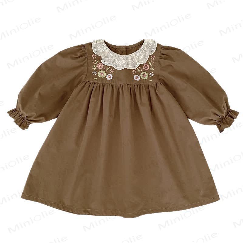 Toddler Girl Floral Long Sleeve Dress - image 4