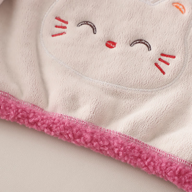 Toddler Girl Cat Sherpa Jacket and Pants 3-Piece Set with Bag - image 18
