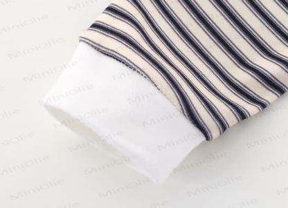 Baby Crew Neck Striped Romper - image 6