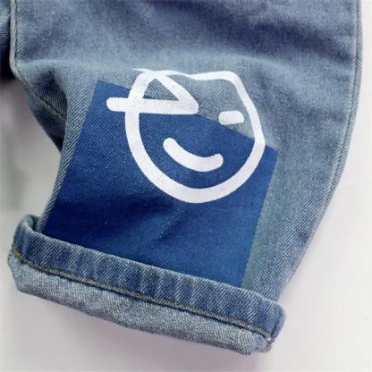 Toddler Playful Color Block Denim Pants - image 6