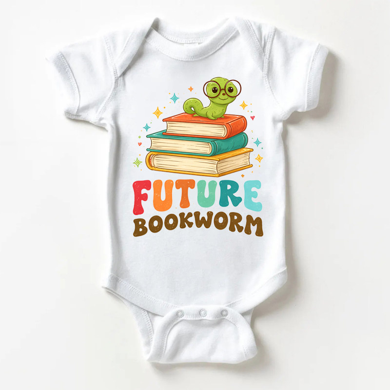 FUTURE BOOKWORM Baby White Bodysuit - White - 18-24M - image 1