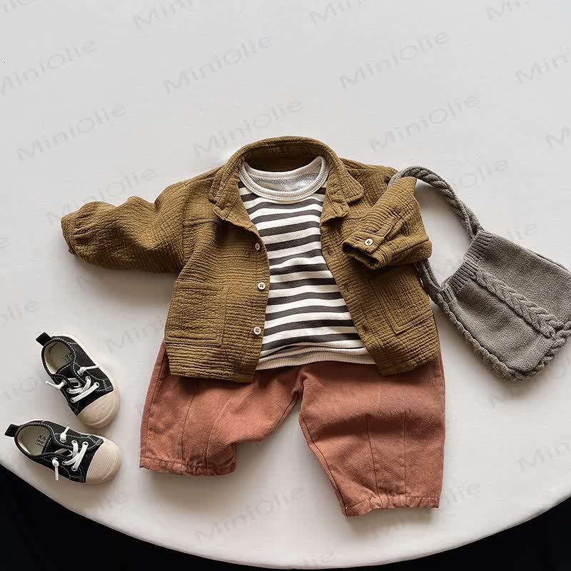 Baby Toddler Solid Color Loose Pants - image 4