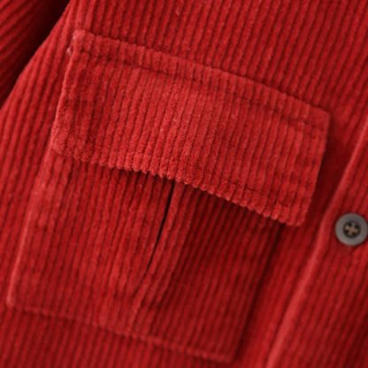 Baby Solid Color Corduroy Cargo Romper - image 8