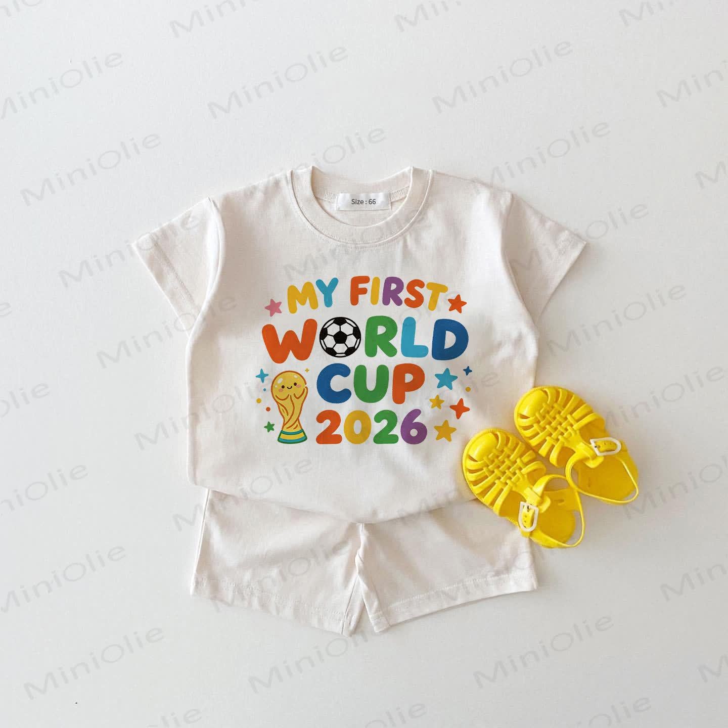 MY FIRST WORLD CUP 2026 Baby Print 2-piece White Set - White - 18-24M - image 1